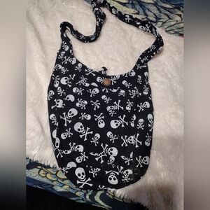 Cotton Thailand Skull Hippie Hobo Sling Bag/Cotton/ See Pics